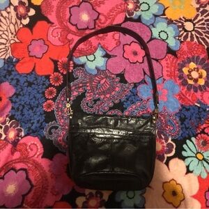 HOBO Elegant Black Leather Shoulder Bag